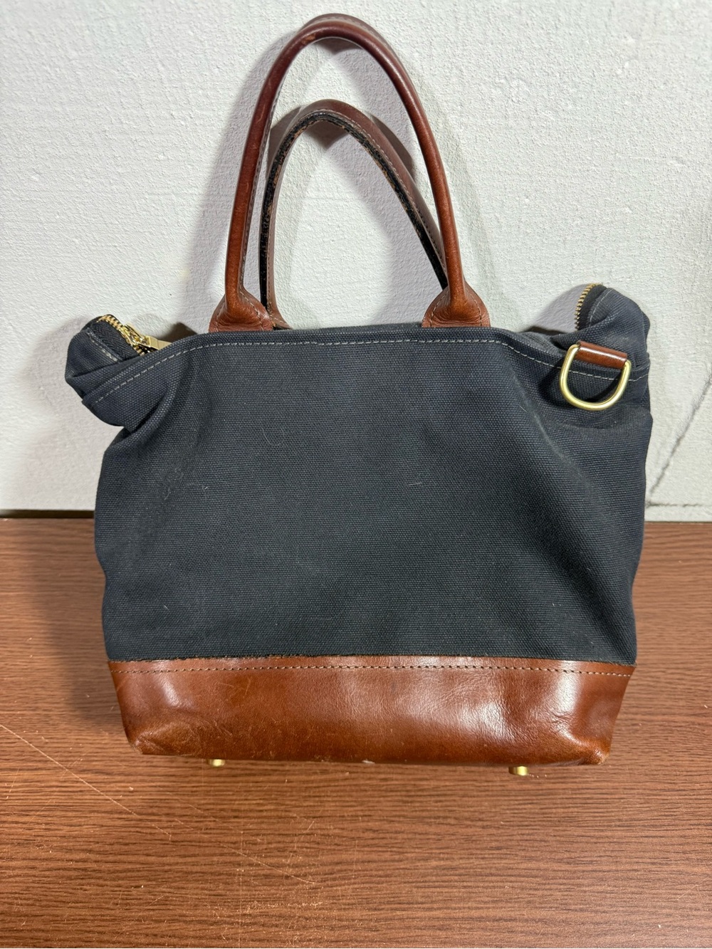 R. Riveter Otto Canvas & Leather Tote - Picture 8 of 9